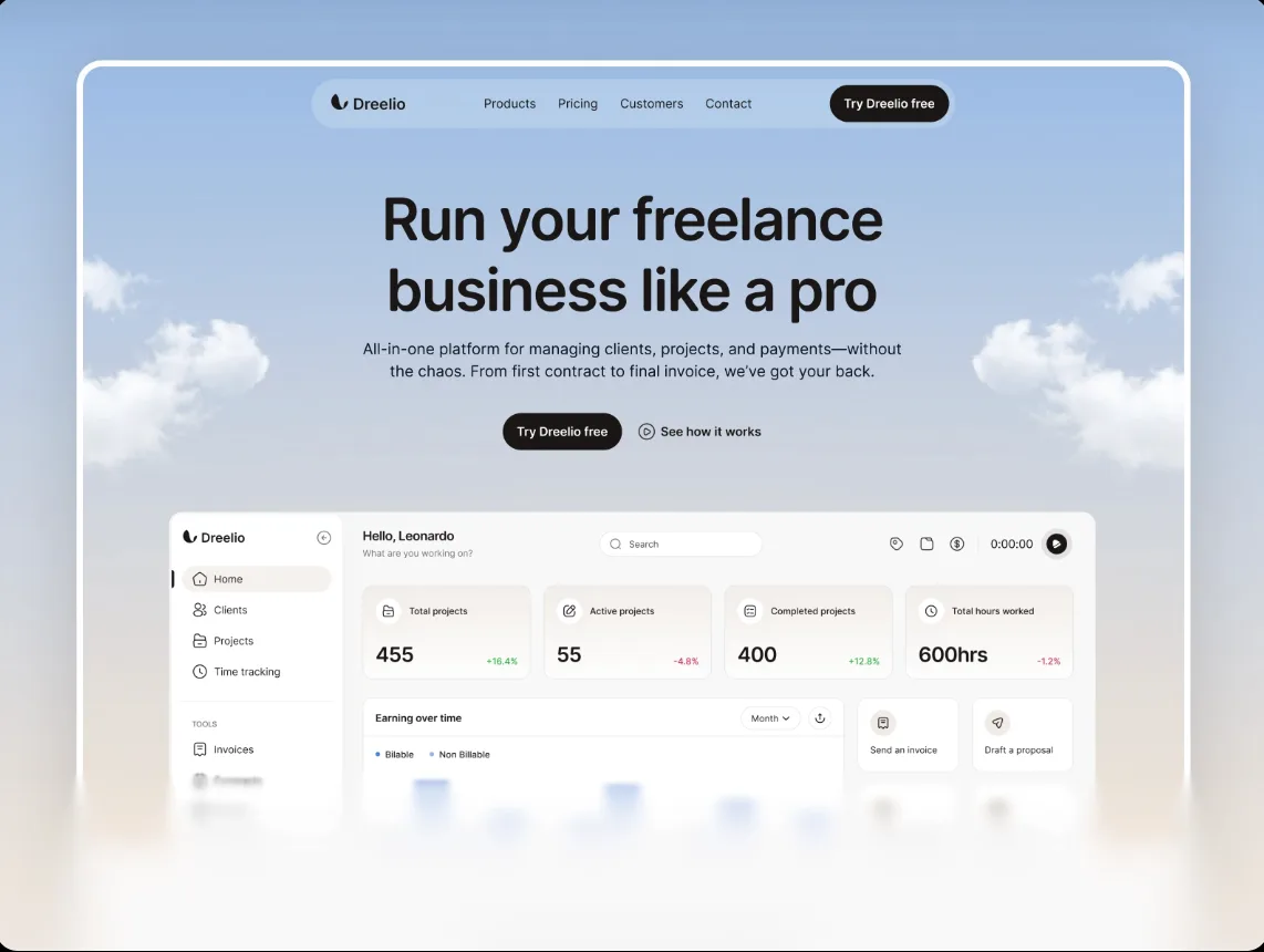 Dreelio — plateforme freelance