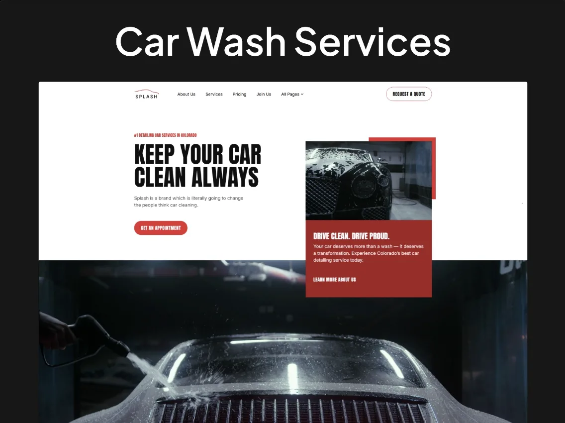 Splash — service de lavage auto